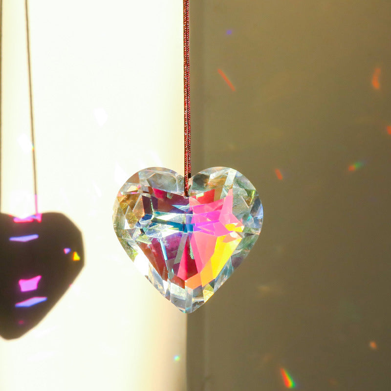 Hanging Heart Suncatcher Prism Crafts