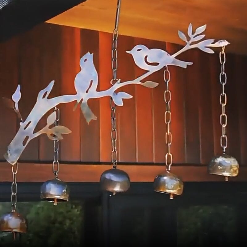 Flickering Bell Bird With Wind Chimes