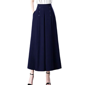 Stylish Pleated Wide-leg Pants