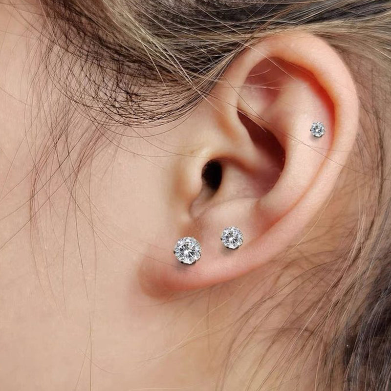 Magnetic Zircon Stud Ear Clip