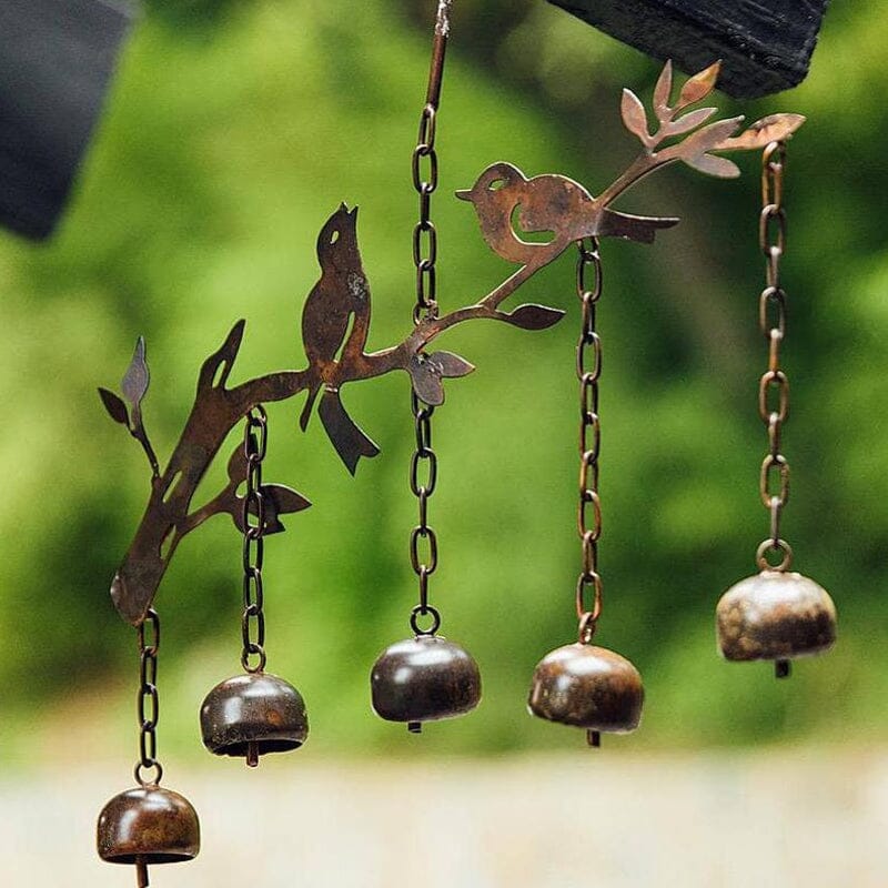 Flickering Bell Bird With Wind Chimes