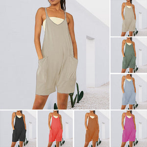 Sleeveless dress with pockets