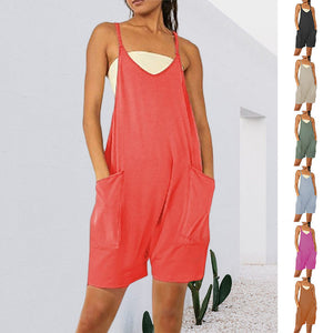 Sleeveless dress with pockets