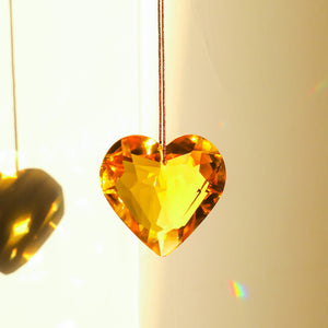 Hanging Heart Suncatcher Prism Crafts